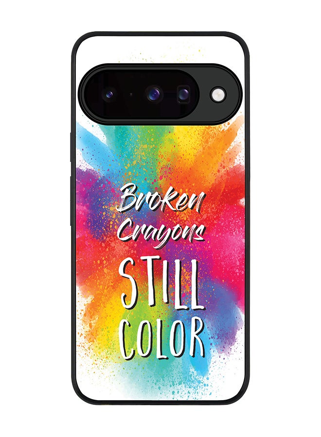 For Google Pixel 10 Case,Slim fit Camera Protection, Shockproof Thin Phone cover  -  Broken Colors